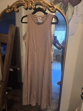DKNY Sleeveless Mauve Tank Dress